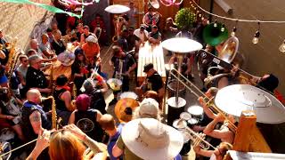 Honk!Fest West 2018-- Chaotic Noise Marching Corps crashes the Lumberyard