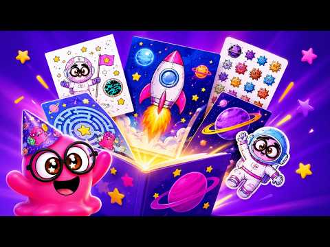 👽 We Built an Entire Space Party From Paper! 🚀
