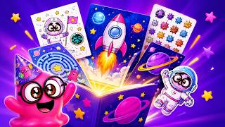 👽 We Built an Entire Space Party From Paper! 🚀