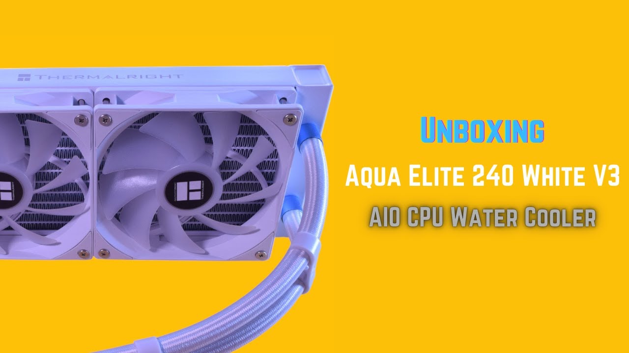 Thermalright Aqua Elite 240 White V3 AIO CPU Cooler. #unboxing 