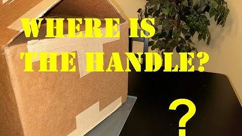 Cardboard Tip #1 - Making a Handle For Your Box