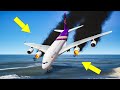 Airbus A380 Emergency Landing on Beach After Mid-Air Collision - GTA 5