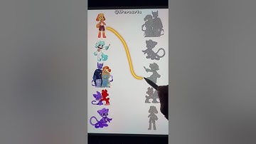 Poppy playtime smiling critters3 matching line puzzle 🧩 - 4 #art #smilingcritters