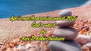 April month promise word service.                     2021.T.E.L.C Christ king church