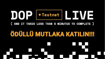 DOP Data Ownership Protocol Testnet / Airdrop Ödüllü / Mutlaka Katılın!!! #dop #testnet #airdrop