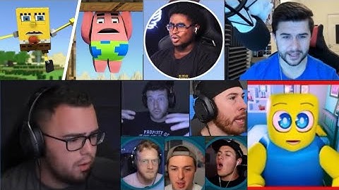 Spongebob in Minecraft Animations - All Episodes (1-4) [Reaction Mashup]