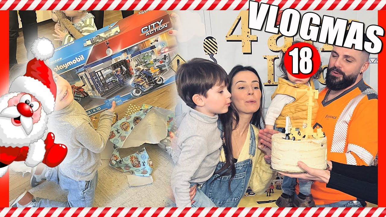 VLOGMAS #18 🎄  On organise tes 4 ans ! 🏗️🦺