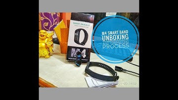 M4 smart band unboxing ,,,,,,, and how to connect to phone  .....