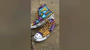Handmade Converse designs 💥💯@picasso_cookie   #converse #painting #imagination