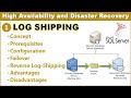 Log shipping in sql server  log shipping configuration  ms sql