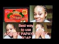 Best way to use #ASANTEE PAPAYA HONEY SOAP on the face for best results