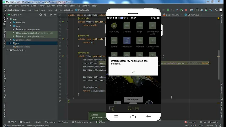 #android studio | on a null object reference | android.widget.ListView.setAdapter