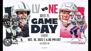 Raiders VS Patriots  Allegiant Stadium 12/18/22