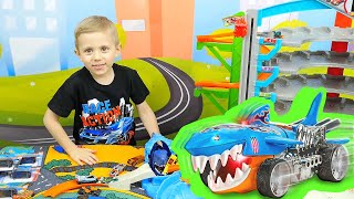 АКУЛЫ Хот Вилс бывают разные - Даник и игровые наборы для детей с акулами и машинками Hot Wheels