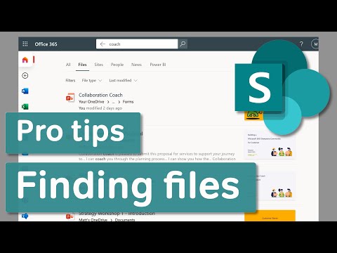 Microsoft SharePoint | Finding Files in SharePoint and OneDrive - Pro Tips