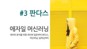 AgileML #3 판다스 : 데이터 분석을 위한 파이썬부터 머신러닝까지 7일 완성