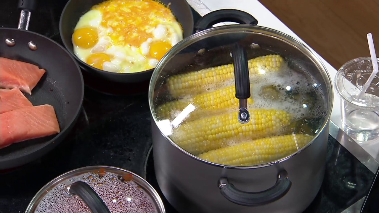 Circulon 10Piece Hard Anodized Dishwasher Safe Cookware Set on QVC