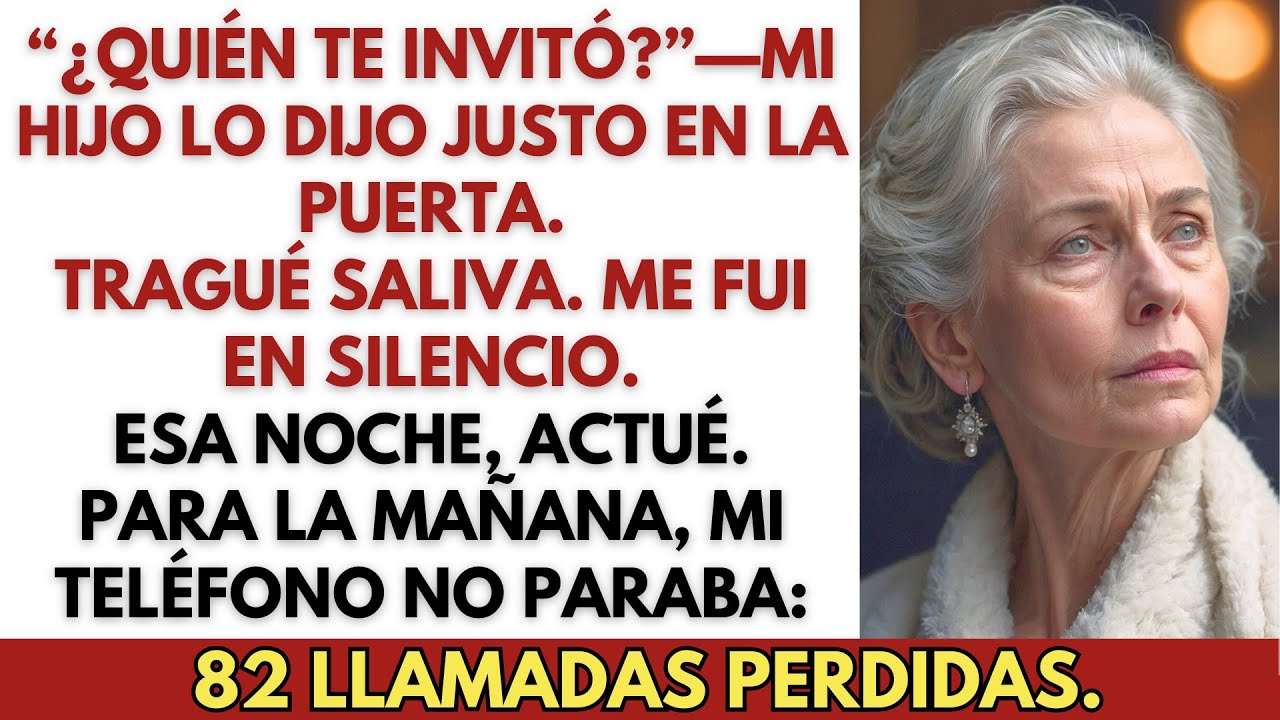 Pensé que me recibirían. Mi hijo abrió la puerta: “¿Quién te invitó?”—todo cambió.