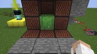 Minecraft: slime block elevator - Redstone tutorial - EP01 Wealth