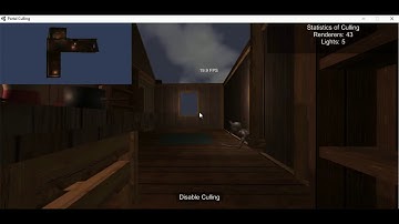 Portal Culling in Medieval House Walkthrough