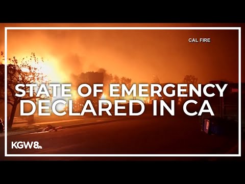 California governor declares state of emergency regarding wildfires ...