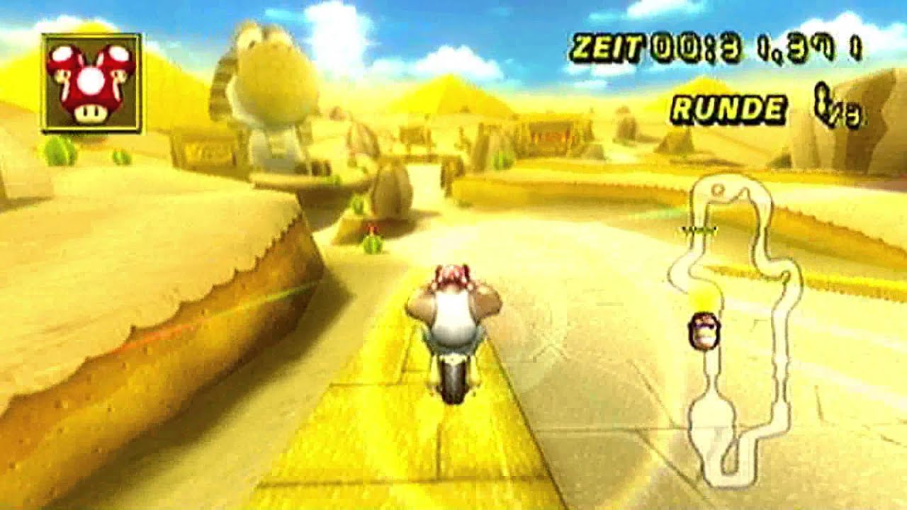 [MKW World Record] Dry Dry Ruins 1:46.960 - Black (live)