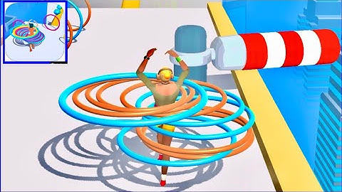 Hula Hoop Race 3D Gameplay All Levels 1-5 (iOS/Android)
