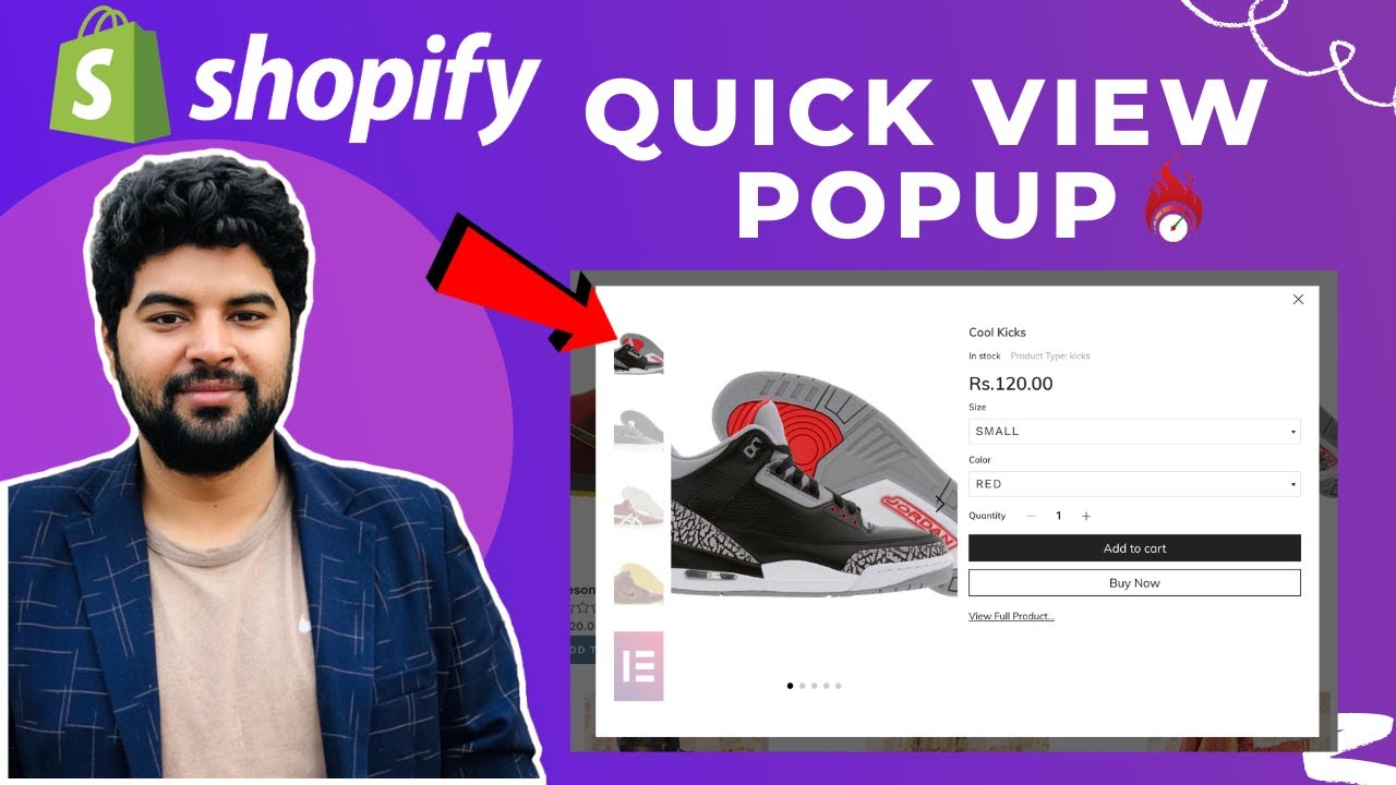 Adding Quick View Popup On Collection Pages Shopify | Shopify Collections