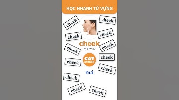 Học nhanh từ vựng Tiếng Anh -  cheek #hoctienganh #tuvungtienganh
