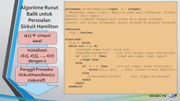 Stima 29 - Algoritma Runut-balik (Backtracking) - #6 Persoalan Sirkuit Hamilton