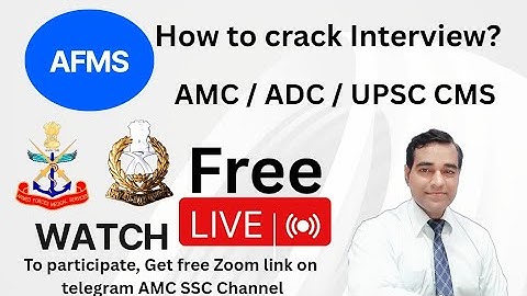 AFMS AMC ADC INTERVIEW | Army medical officer | ADC Interview | PD Classes