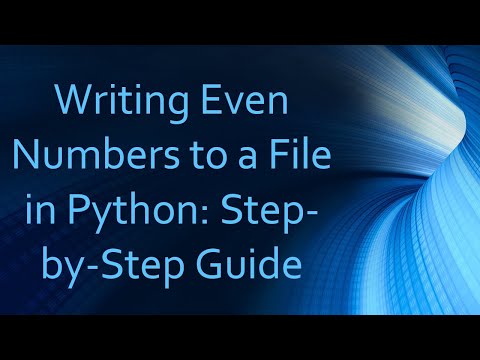 Writing Even Numbers