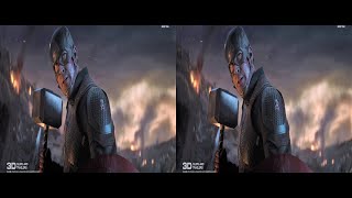 Captain lifts Mjolnir • Endgame 3D 4K • 5.1 Audio