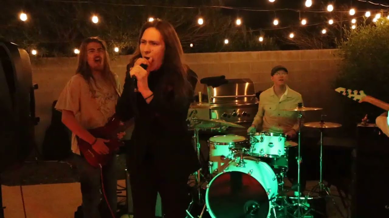 Olivia and Joel Wedding Band fun