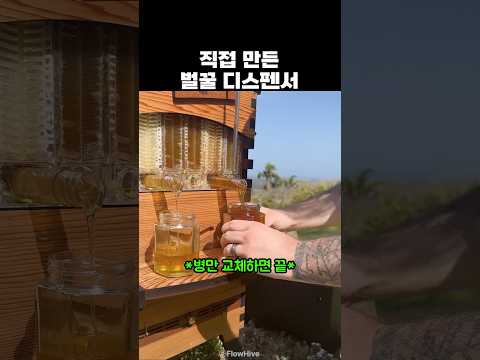 직접 만든 벌꿀 디스펜서