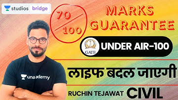 60 Days FAST TRACK STRATEGY for GATE 2020 | Civil Engineering | Ruchin Tejawat