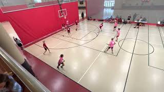 Evan Miller (#45 Pink), Hardwood Elite League, second game, first half