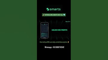 🚀 Introducing SMARTS MEV Bot 💎Automated 24/7 crypto — no experience needed, no manual trading.💰
