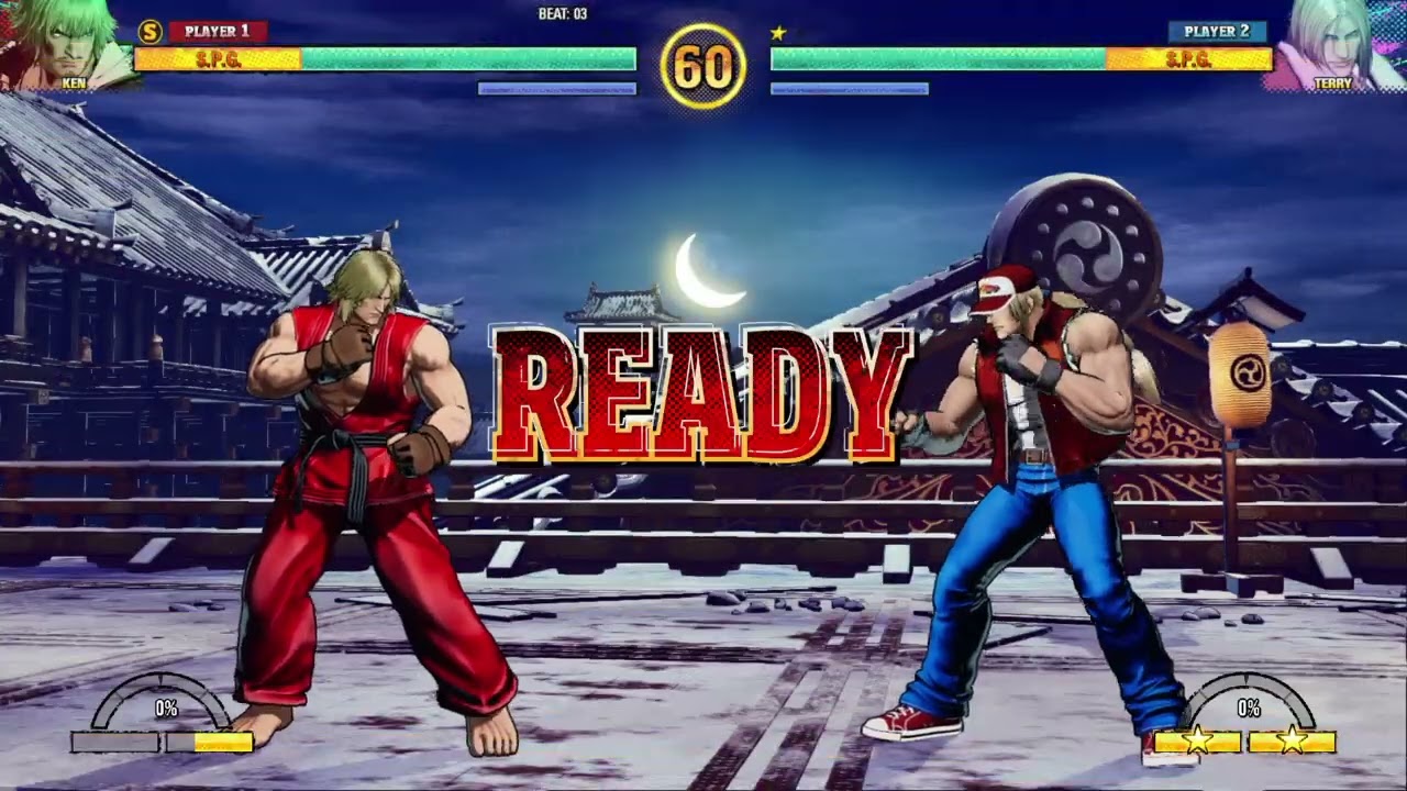 KEN MASTERS TERRY BOGARD Fatal Fury :City of the Wolves 