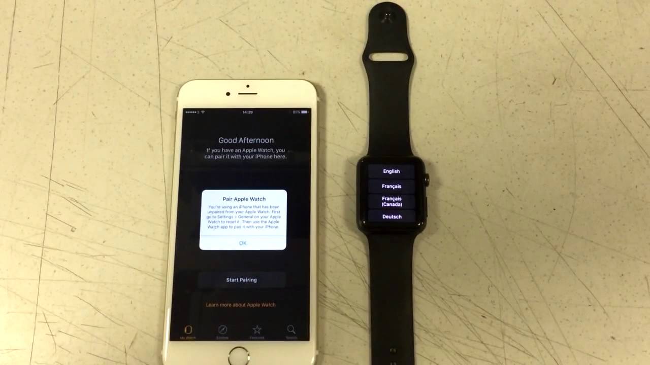 how to pair apple watch to a new iphone