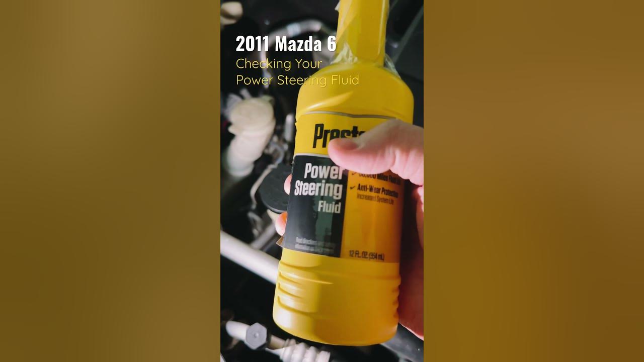 Tips when checking your power steering fluid level. mazda6 YouTube