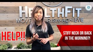 NECK + BACK PAIN IN THE MORNING - Here's Why... - HealthFit PT & Chiropractic