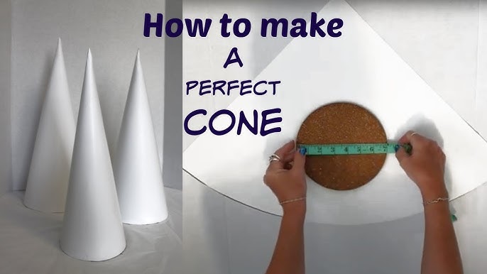 How to make cone with mountboard or cardboard / easyway to make cone with  mountboard or cardboard 