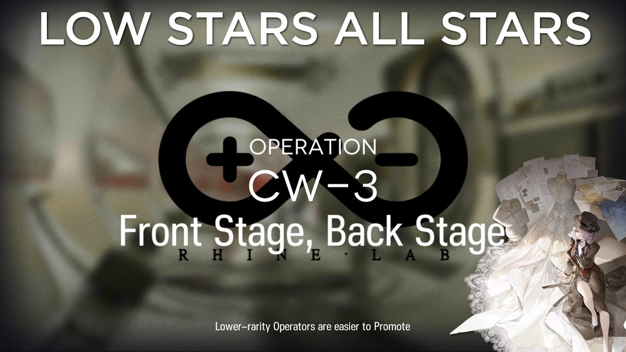 【Arknights】CW-3 Low Rarity Guide