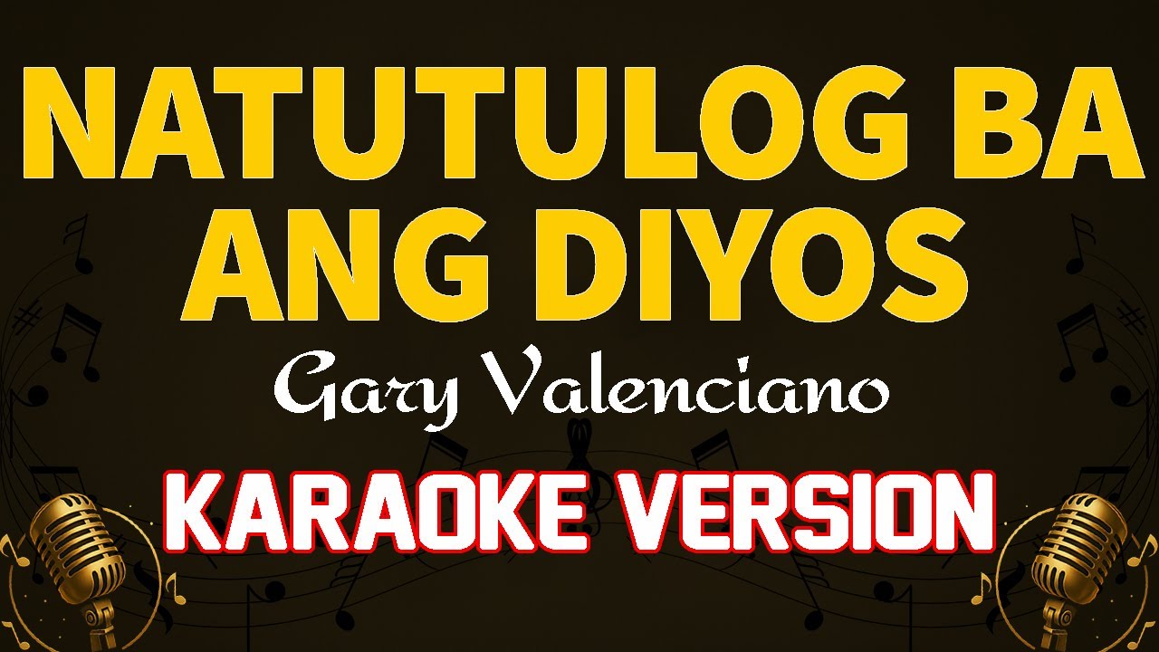 Natutulog Ba Ang Diyos (KARAOKE) | HD Instrumental