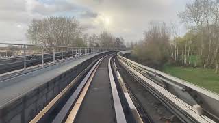 [Métro de Lille] Ligne 2, SIEMENS VAL 208 HP99-trajet entre Mons Sarts et Eurotéléport.