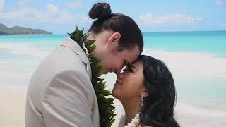 Nathan & Lisa Wedding in Hawaii, Sherwood Forest Beach