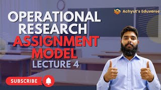 Famous Operational Research -Assignment Model - 4 Net Worth
