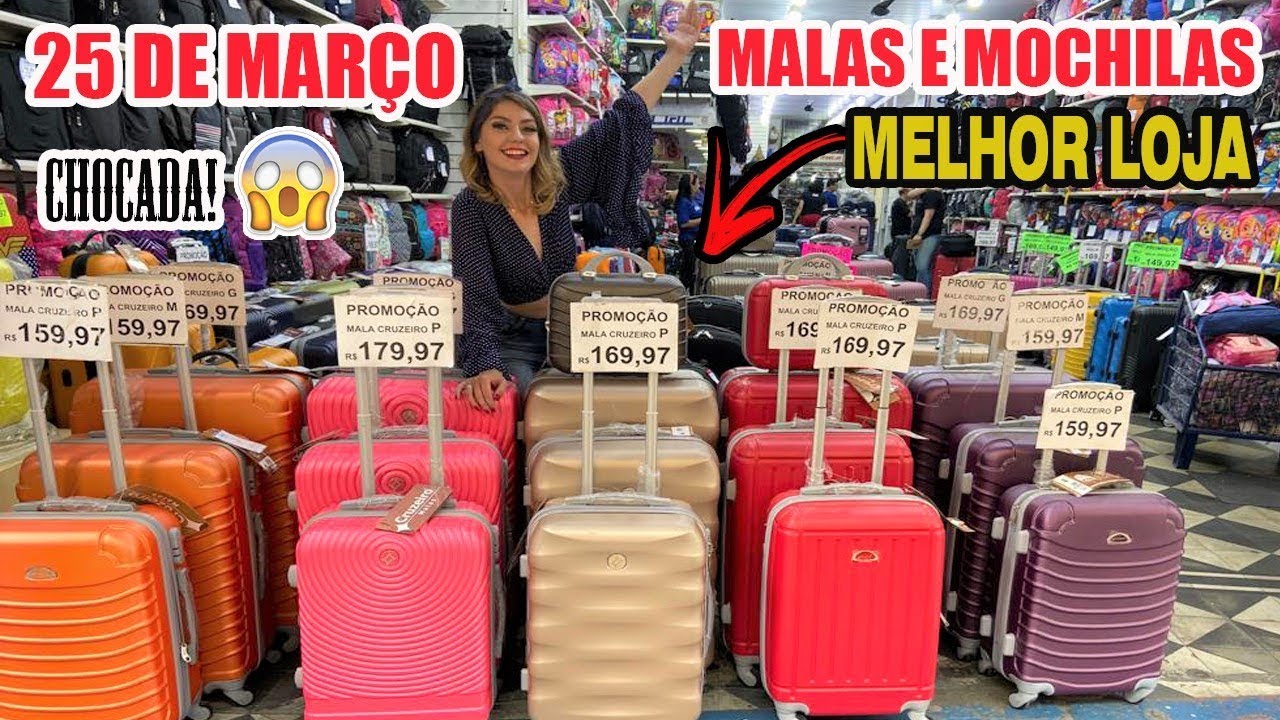 25 DE MARÇO - A MELHOR LOJA DE MALAS E MOCHILAS DA 25 DE MARÇO - TOUR +  DESCONTO - YouTube