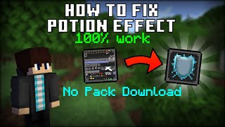 How to Fix Potion Effect Glitch in Your Pack | MCPE Texture Pack Tutorial [Remake]